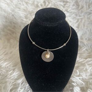 Vantel Pearls Silver Tone Freshwater Pearl Charm Bracelet Starter